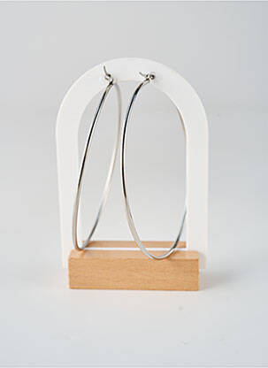 Boucles d’oreilles fermeture fermoir créole argent TATA GISELE femme