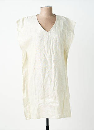 Robe courte manches courtes manches courtes argent BELLAWAY femme