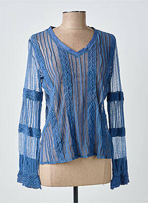 Top manches longues manches longues bleu BELLAWAY femme