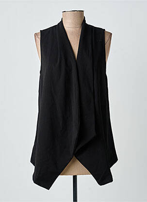 Gilet sans manche col v noir ANTONELLO SERIO femme