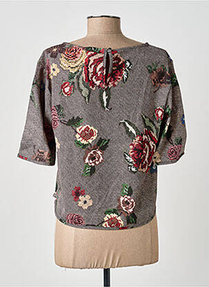 Top manches courtes manches courtes marron ANTONELLO SERIO femme