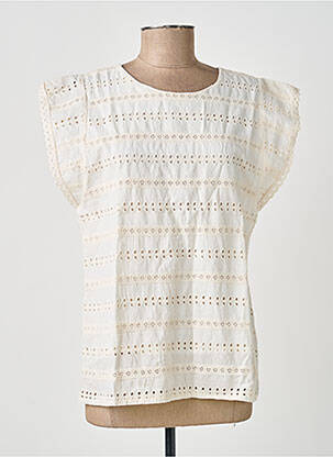 Top manches courtes manches courtes blanc BELLAWAY femme