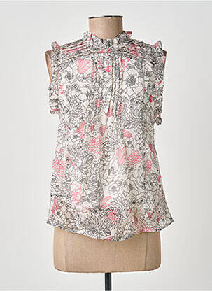 Top coupe fluide manches courtes blanc BELLAWAY femme
