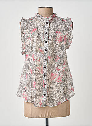 Top coupe fluide manches courtes blanc BELLAWAY femme