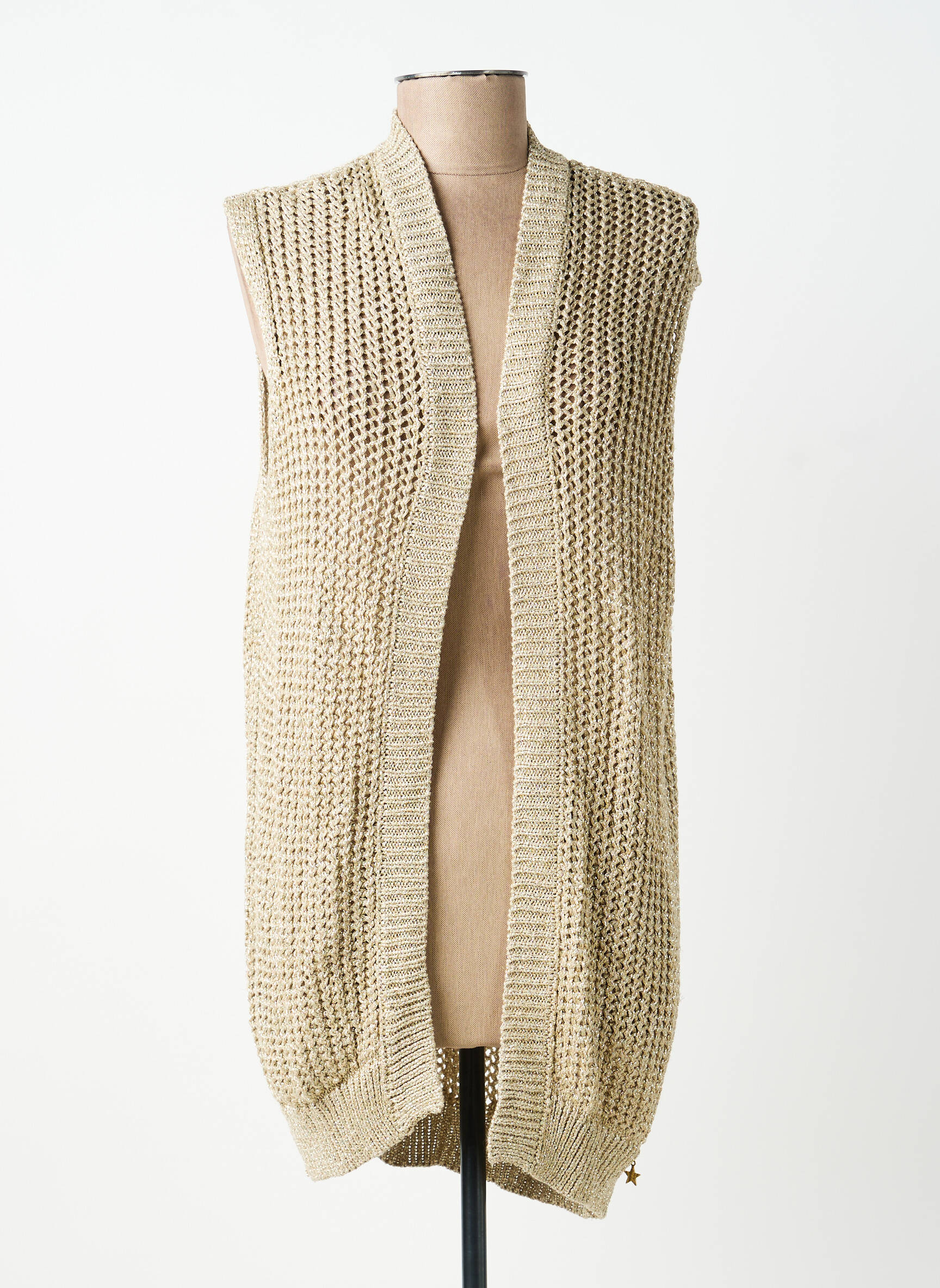Gilet sans manche sans manche or SOUVENIR femme