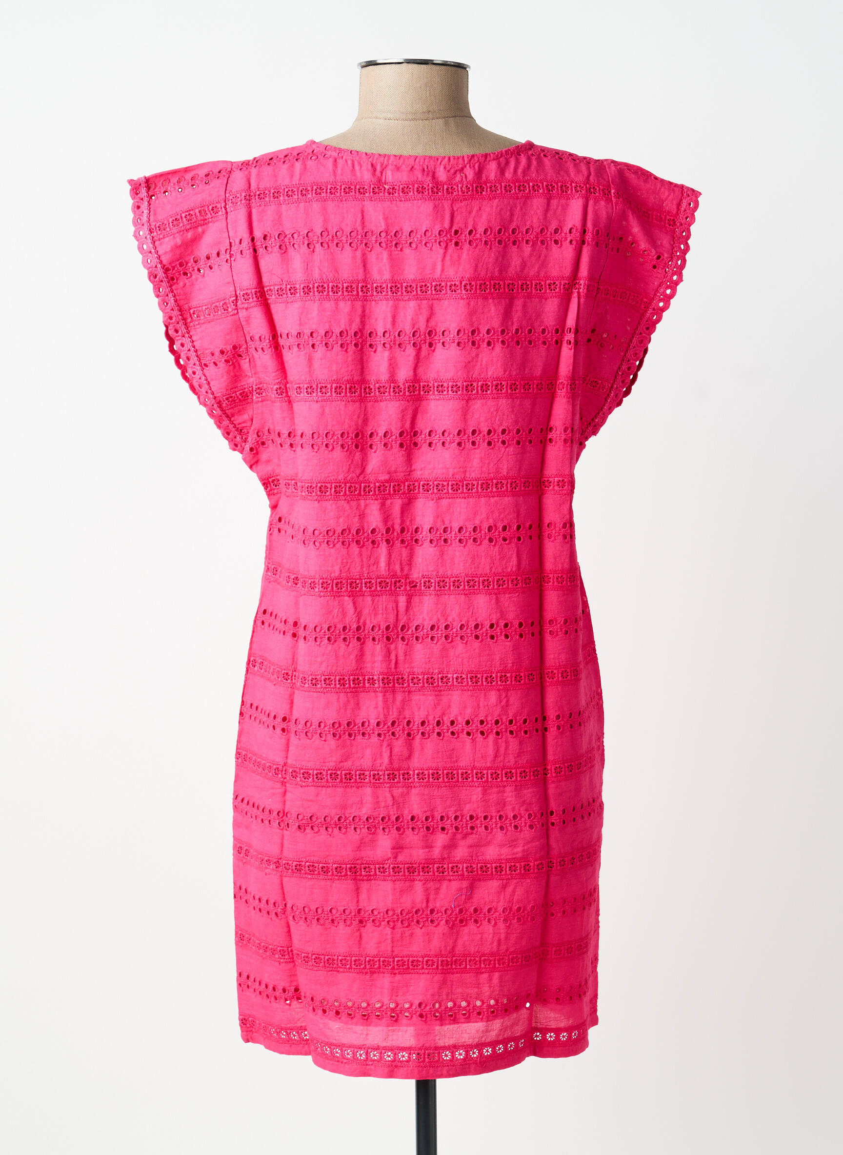 Robe courte manches courtes manches courtes rose BELLAWAY femme