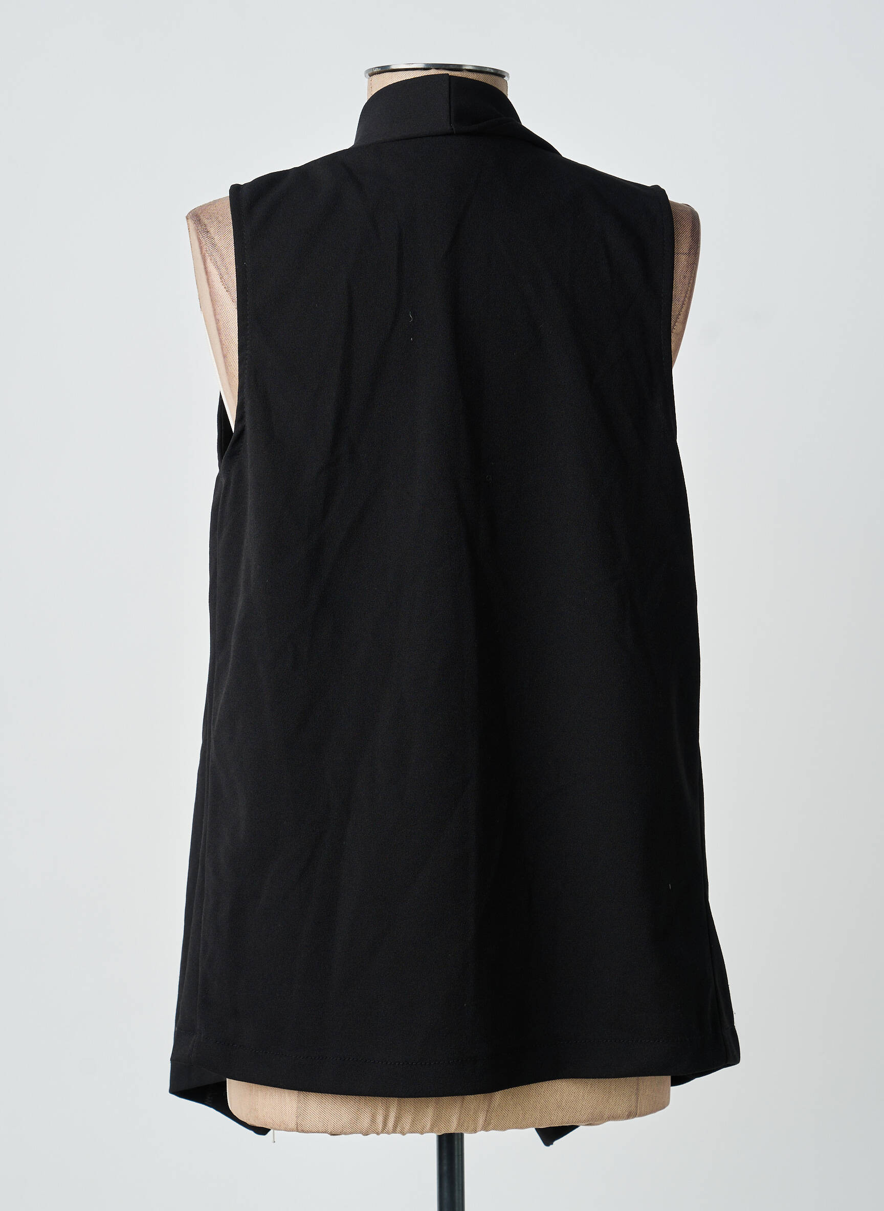 Gilet sans manche col v noir ANTONELLO SERIO femme