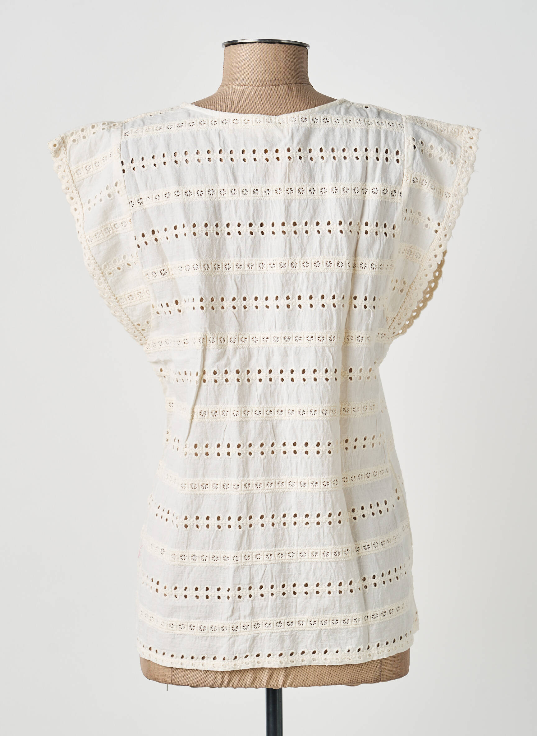 Top manches courtes manches courtes blanc BELLAWAY femme