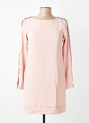 Robe courte manches longues manches longues rose MARYLEY femme