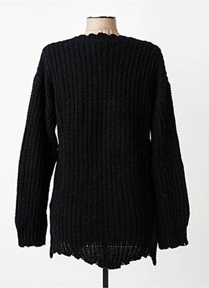 Pull coupe cintrée manches longues noir MARYLEY femme