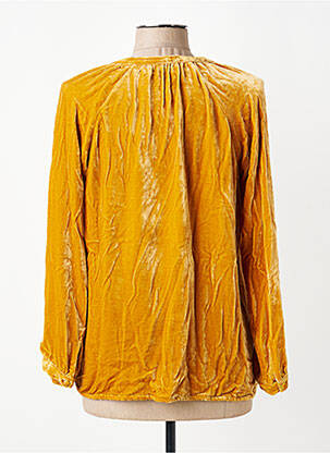 Blouse manches longues manches longues jaune CHARLIE JOE femme