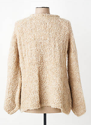 Pull resserrée sur le bas manches longues beige CHARLIE JOE femme