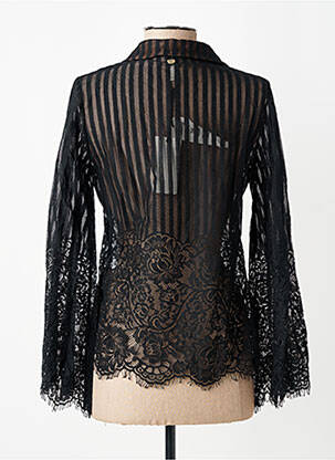 Chemisier coupe cintrée manches longues noir SOUVENIR femme