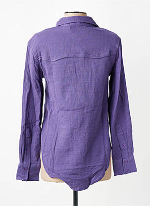 Chemisier coupe cintrée manches longues violet CHARLIE JOE femme
