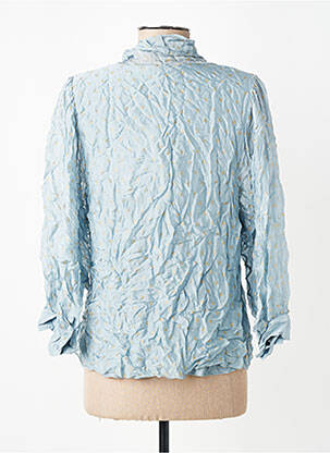 Blouse manches 3/4 manches 3/4 bleu ANGELA DAVIS femme