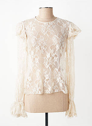 Top manches longues manches longues beige KING KONG femme