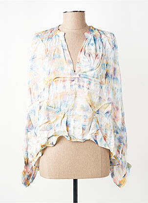 Blouse manches longues manches longues bleu CHARLIE JOE femme
