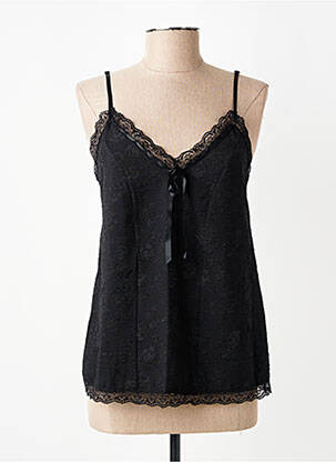 Top manches bretelles ajustables fines bretelles noir NAS.TY CO' femme
