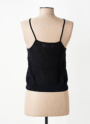 Top tissage jersey fines bretelles noir CHARLIE JOE femme