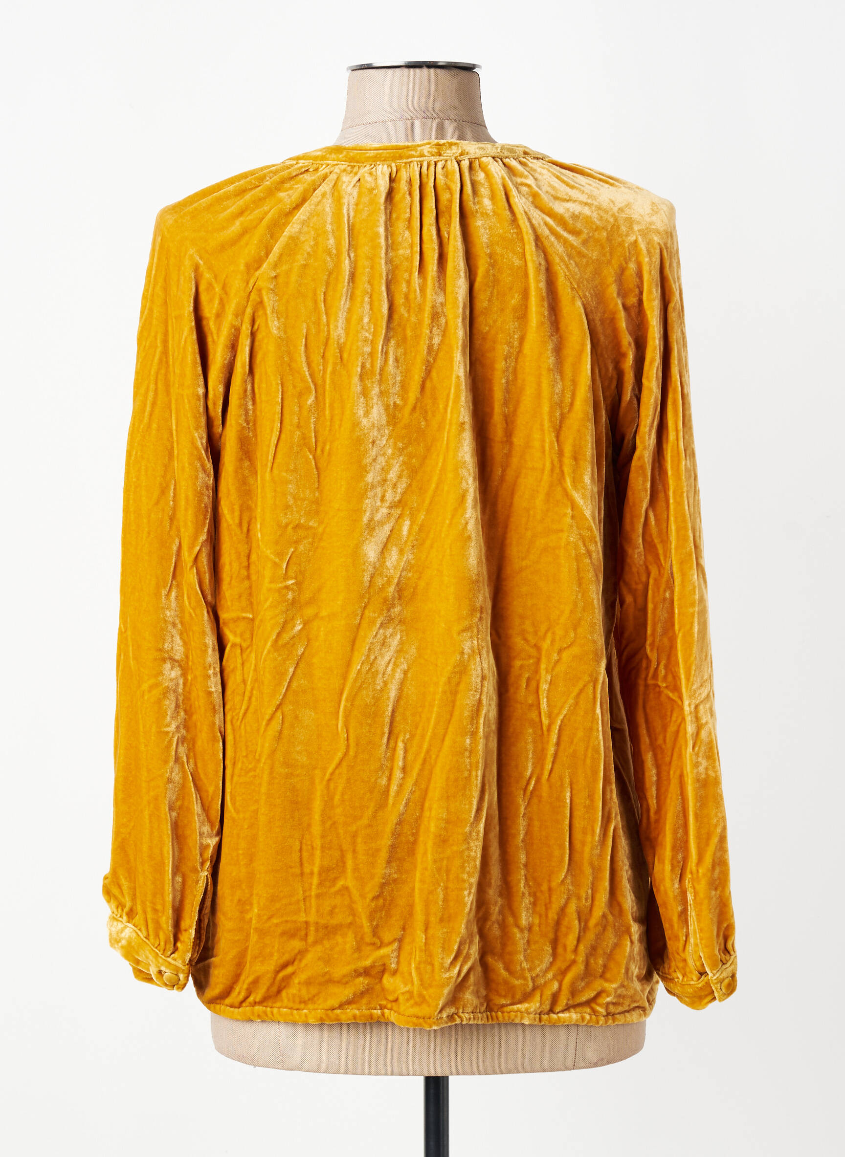 Blouse manches longues manches longues jaune CHARLIE JOE femme