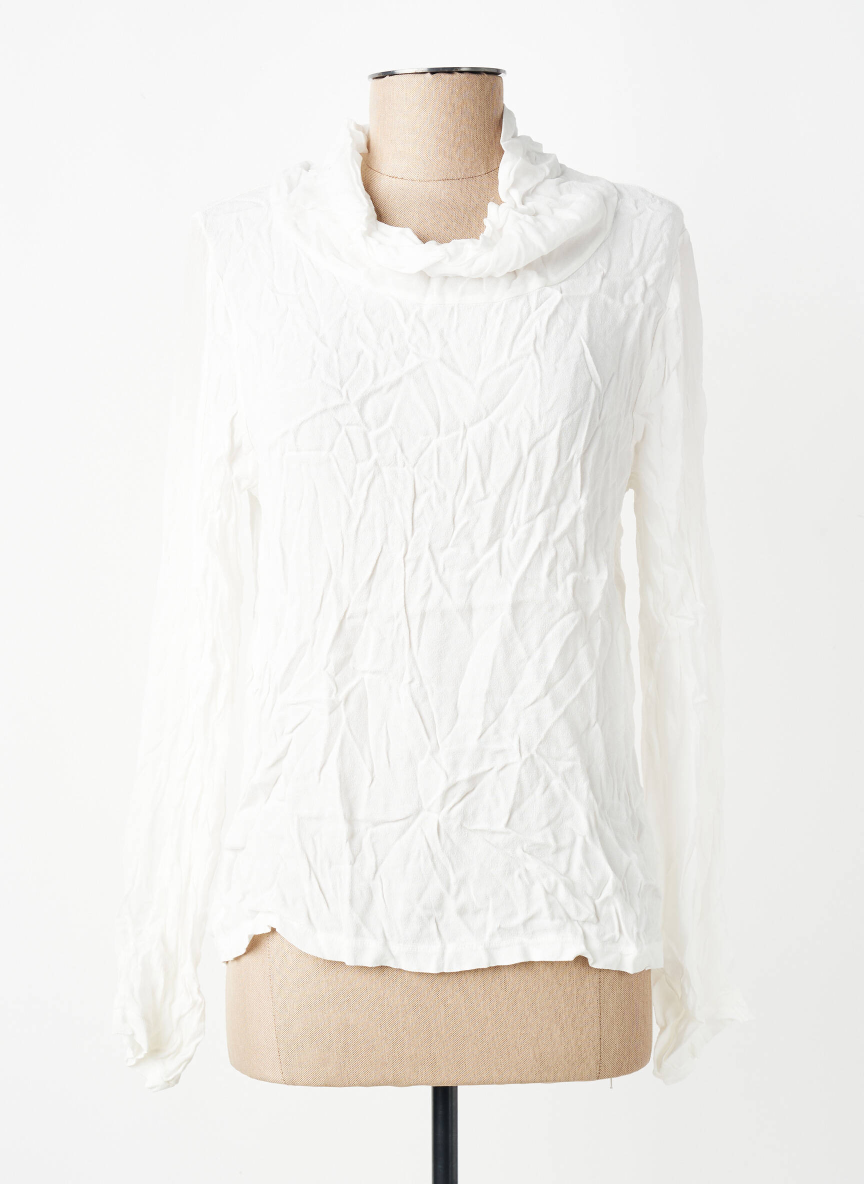 Top manches longues manches longues blanc FLO'REIZA femme