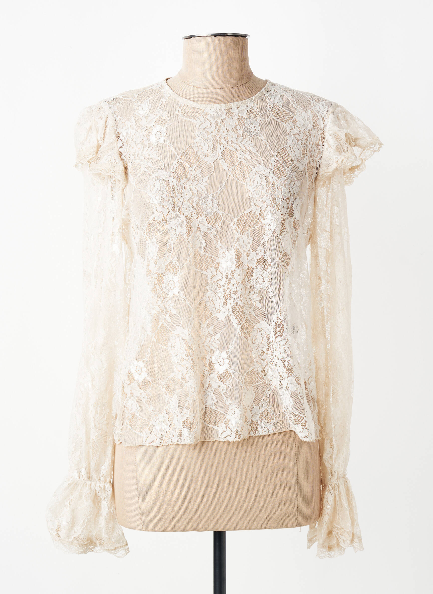 Top manches longues manches longues beige KING KONG femme