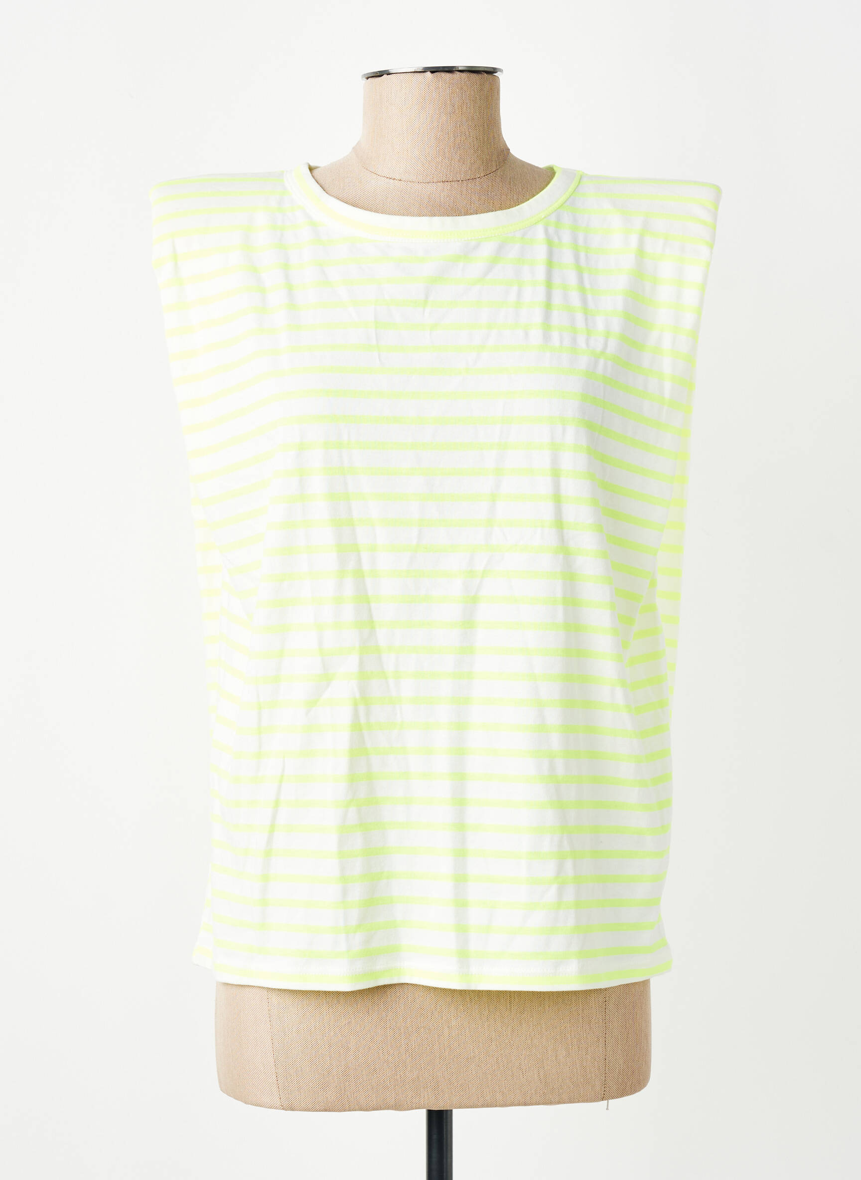 T-shirt coupe droite manches courtes vert KING KONG femme