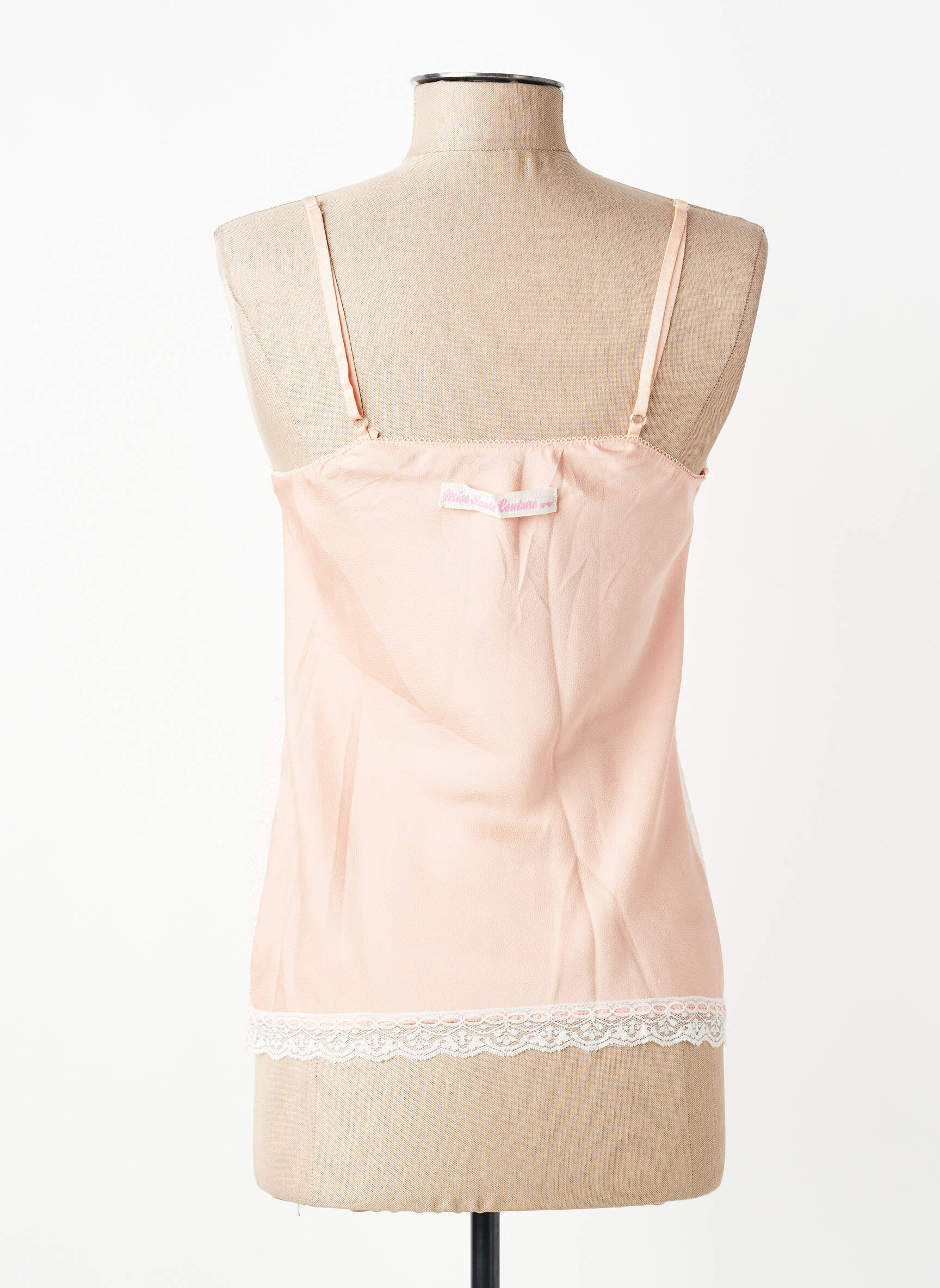 Top manches bretelles ajustables fines bretelles rose NAS.TY CO' femme
