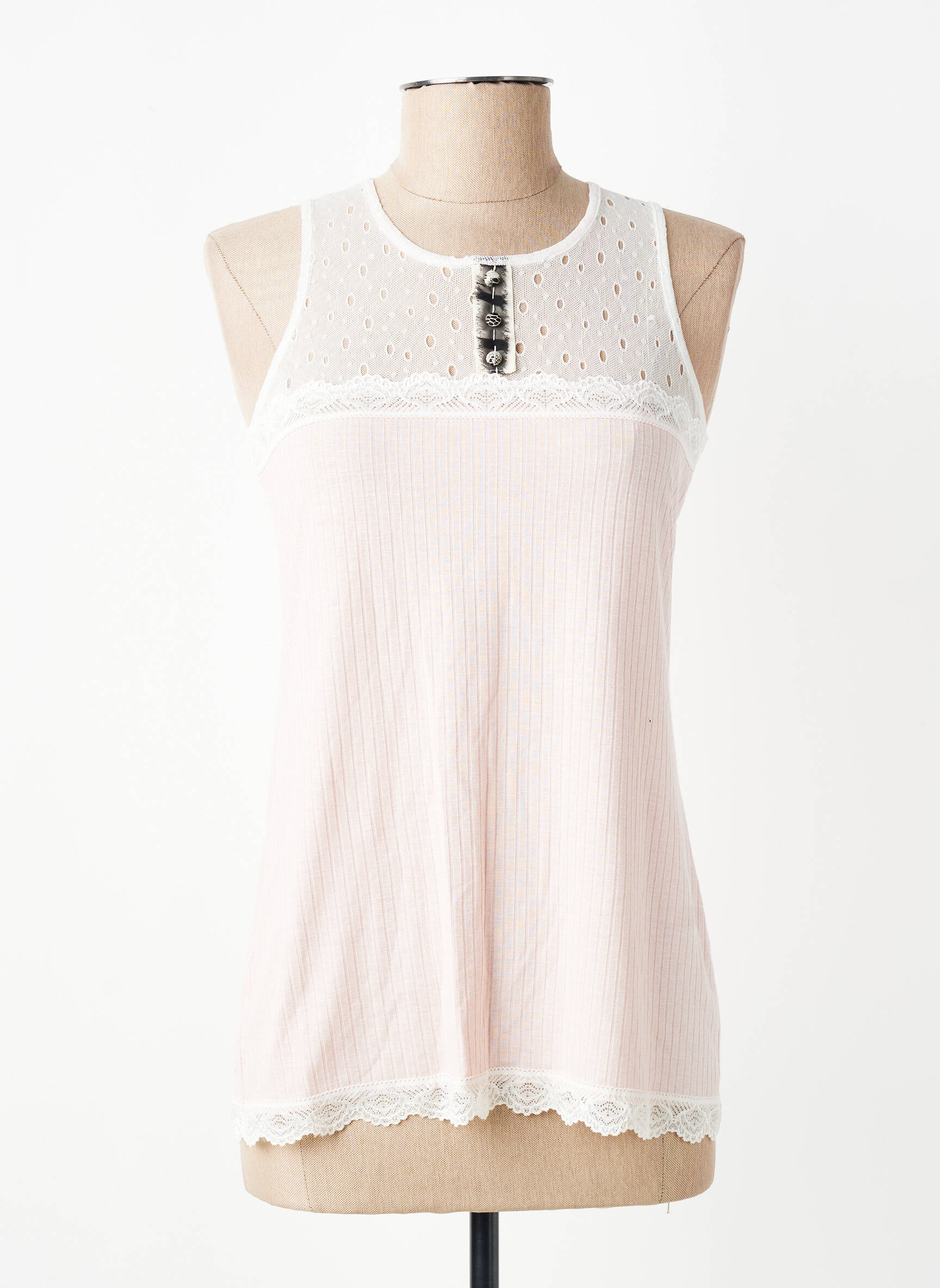 Top stretch sans manche rose NAS.TY CO' femme