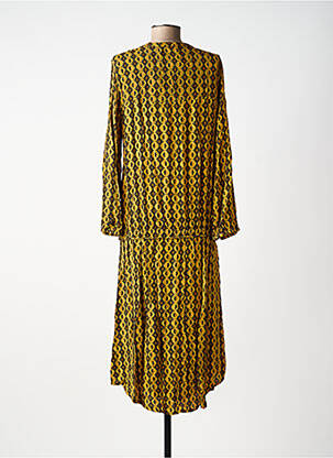 Robe longue manches longues manches longues jaune CHARLIE JOE femme