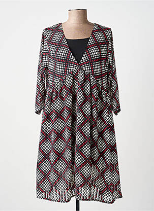 Robe mi-longue manches 3/4 manches 3/4 noir ANTONELLO SERIO femme