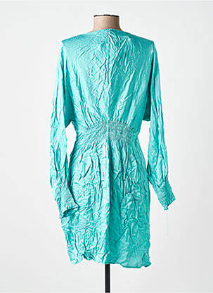 Robe mi-longue manches longues manches longues bleu ANGELA DAVIS femme