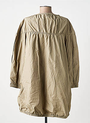 Robe courte manches 3/4 manches 3/4 marron ANTONELLO SERIO femme