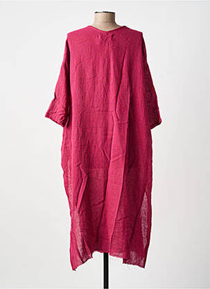 Robe courte manches 3/4 manches 3/4 rose CHARLIE JOE femme