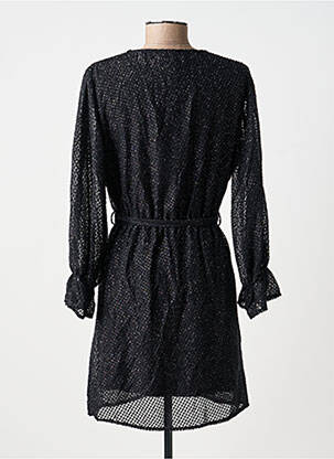 Robe courte manches longues manches longues noir RUE DES ABBESSES femme