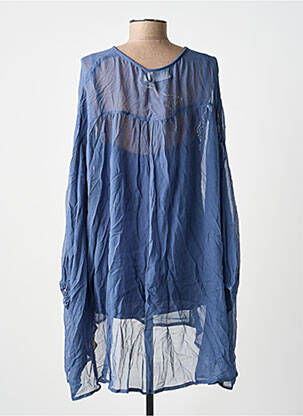 Tunique manches longues légère et transparente bleu CHARLIE JOE femme