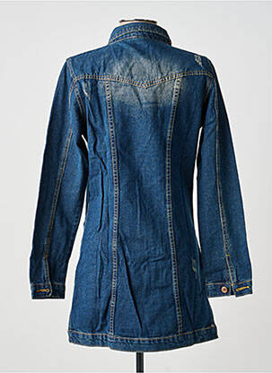 Veste casual poignets boutonnés avec fente bleu VENTI6 femme