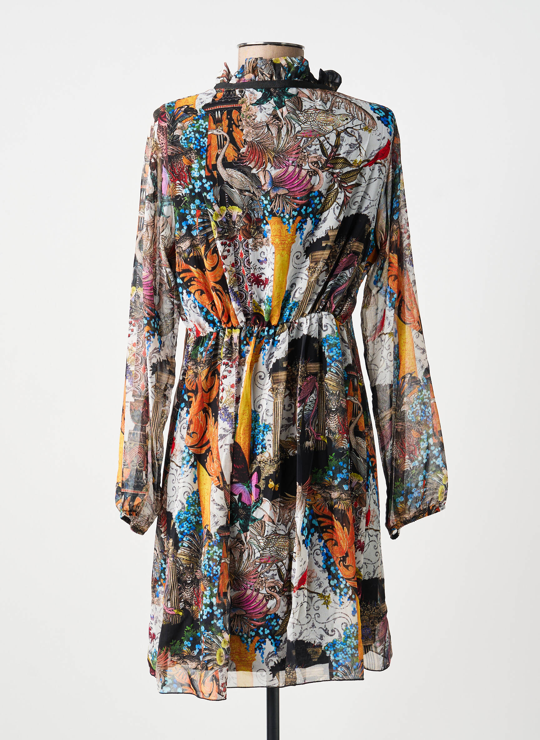 Robe courte manches longues manches longues noir NAS.TY CO' femme