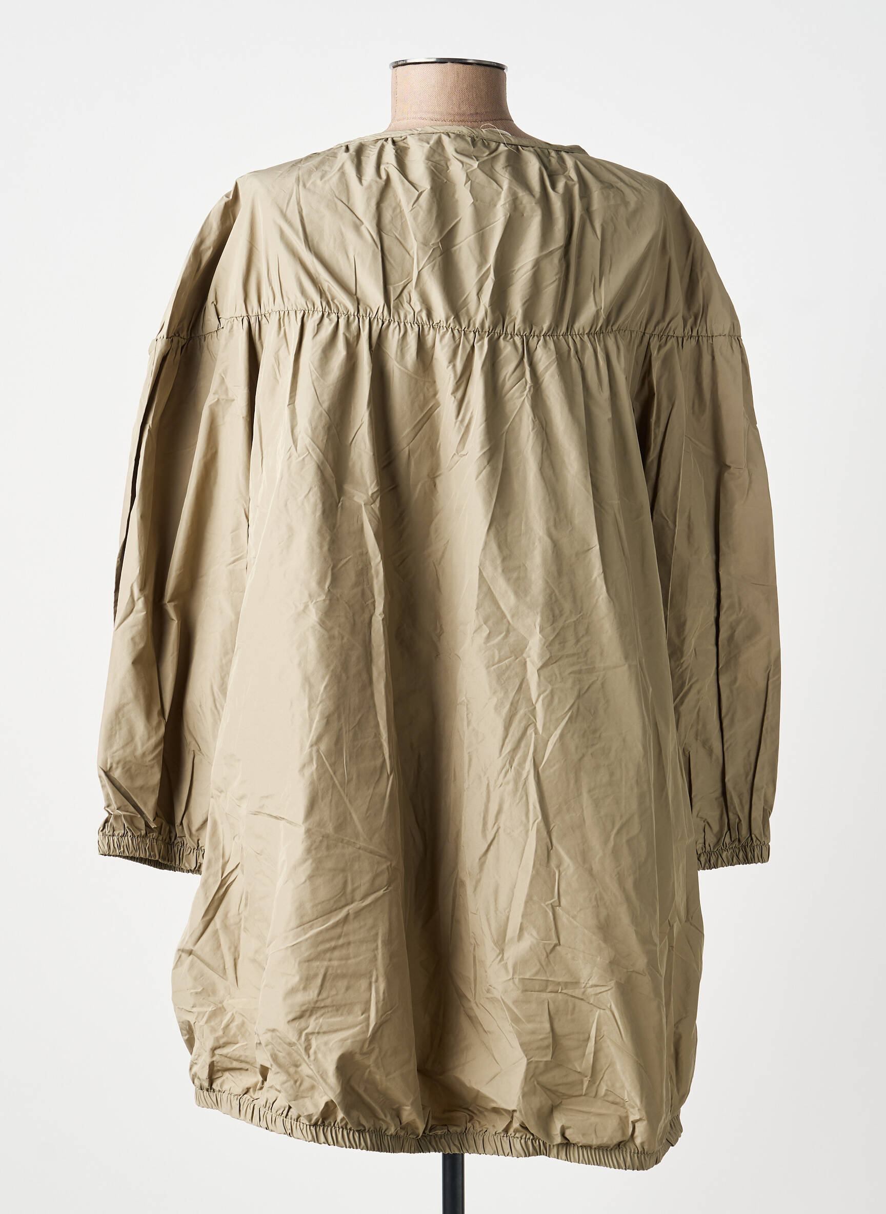 Robe courte manches 3/4 manches 3/4 marron ANTONELLO SERIO femme