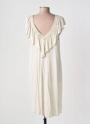 Robe mi-longue sans manche sans manche beige BELLAWAY femme