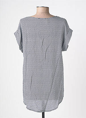 Tunique manches courtes col rond bleu ME femme