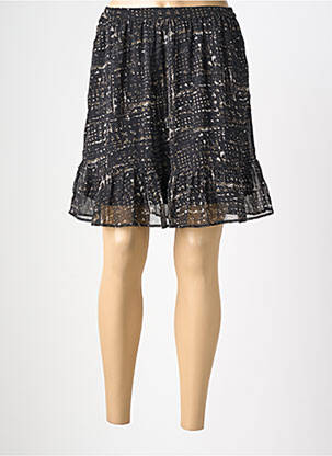 Jupe courte coupe évasée noir REDSOUL femme