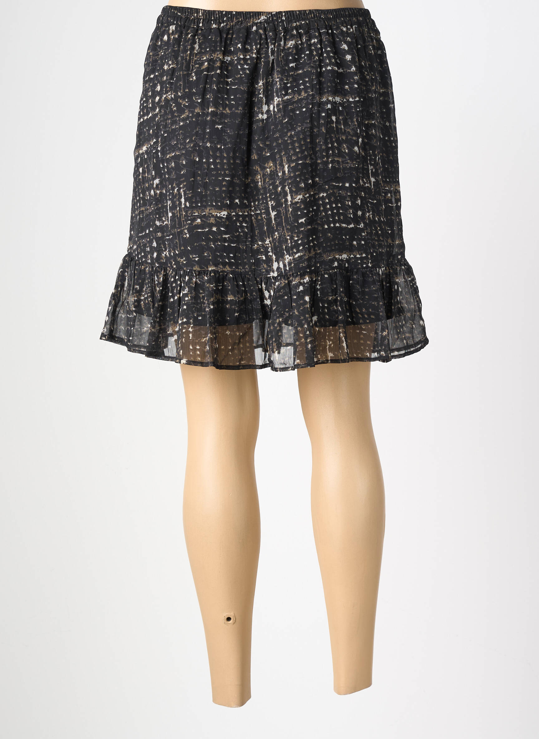 Jupe courte coupe évasée noir REDSOUL femme