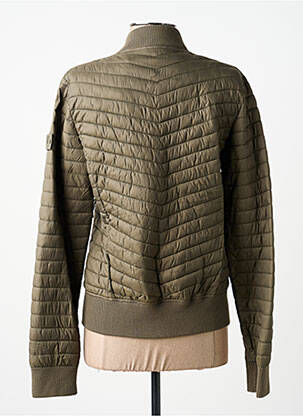 Blouson effet matière satinée vert SUPERDRY femme