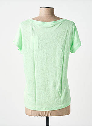 T-shirt col v manches courtes vert PEPE JEANS femme