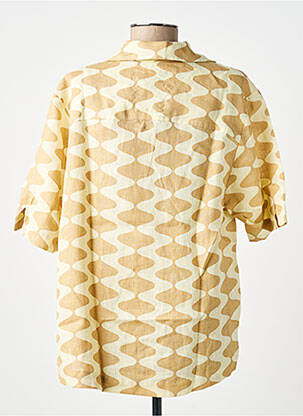 Blouse tissage crêpe manches courtes beige OASIS femme