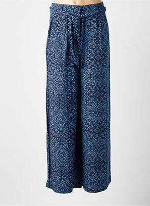 Pantalon large tissage popeline taille haute bleu PEPE JEANS femme