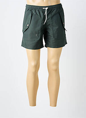 Short de bain tissage popeline vert MOUILLER LE MAILLOT homme