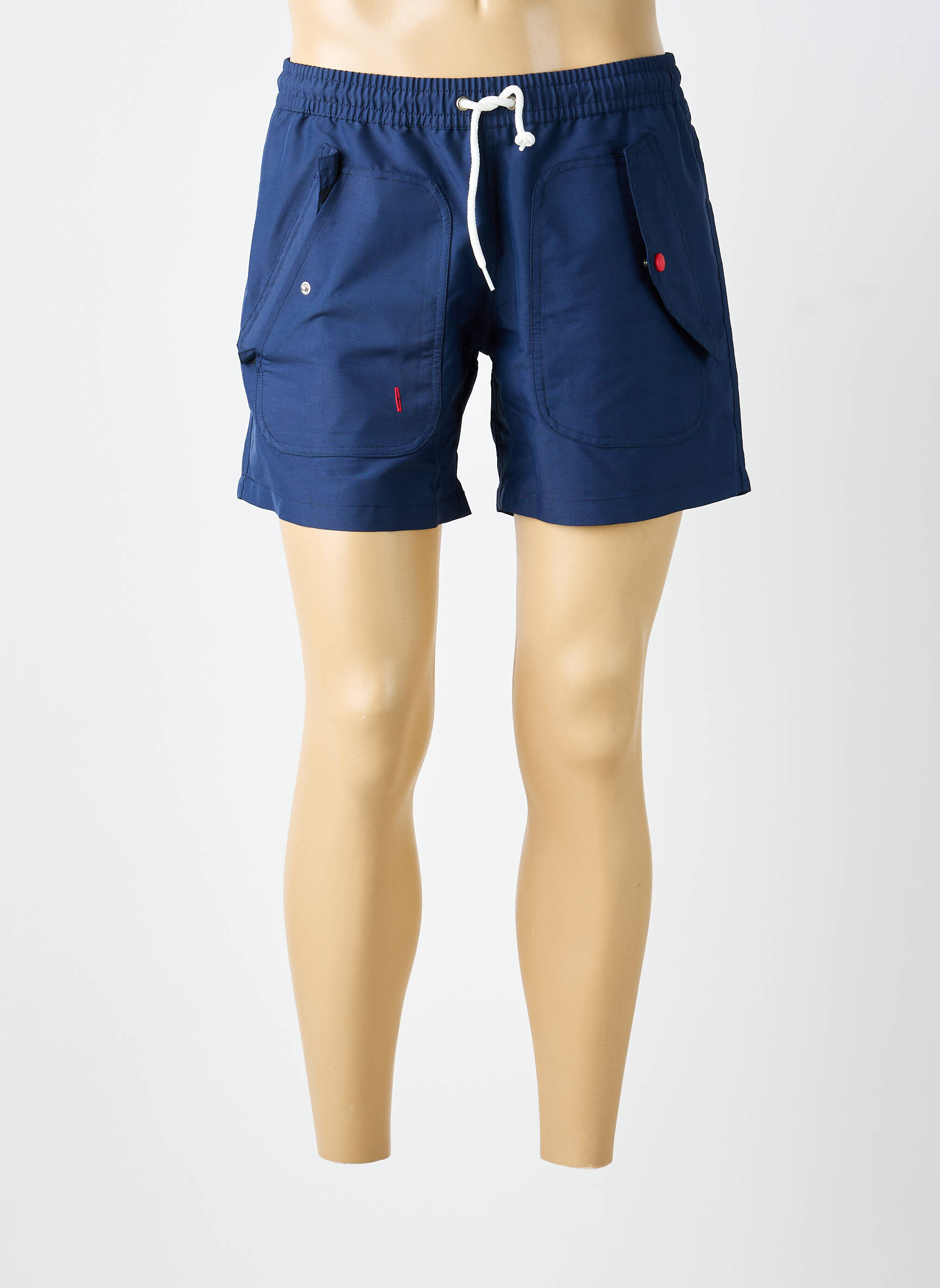 Short de bain tissage popeline bleu MOUILLER LE MAILLOT homme