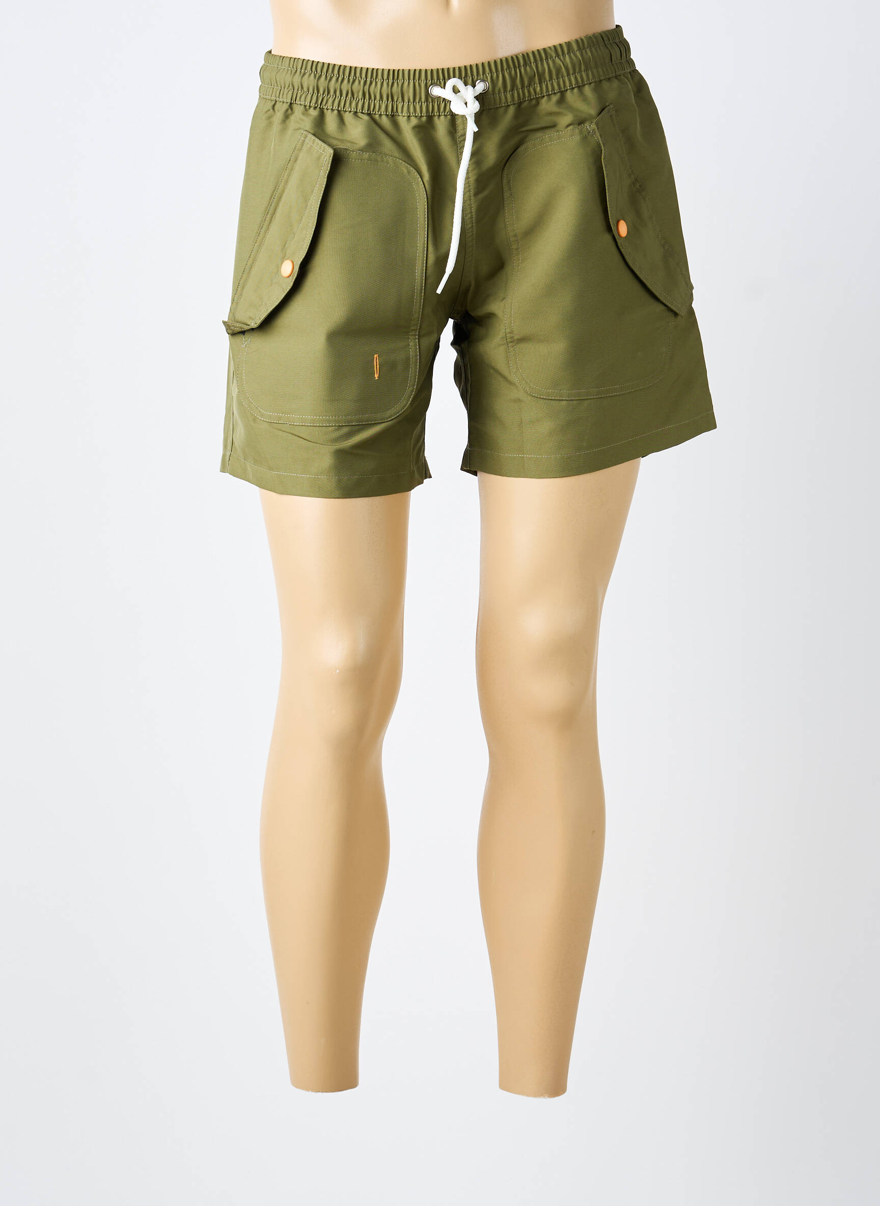 Short de bain tissage popeline vert clair MOUILLER LE MAILLOT homme